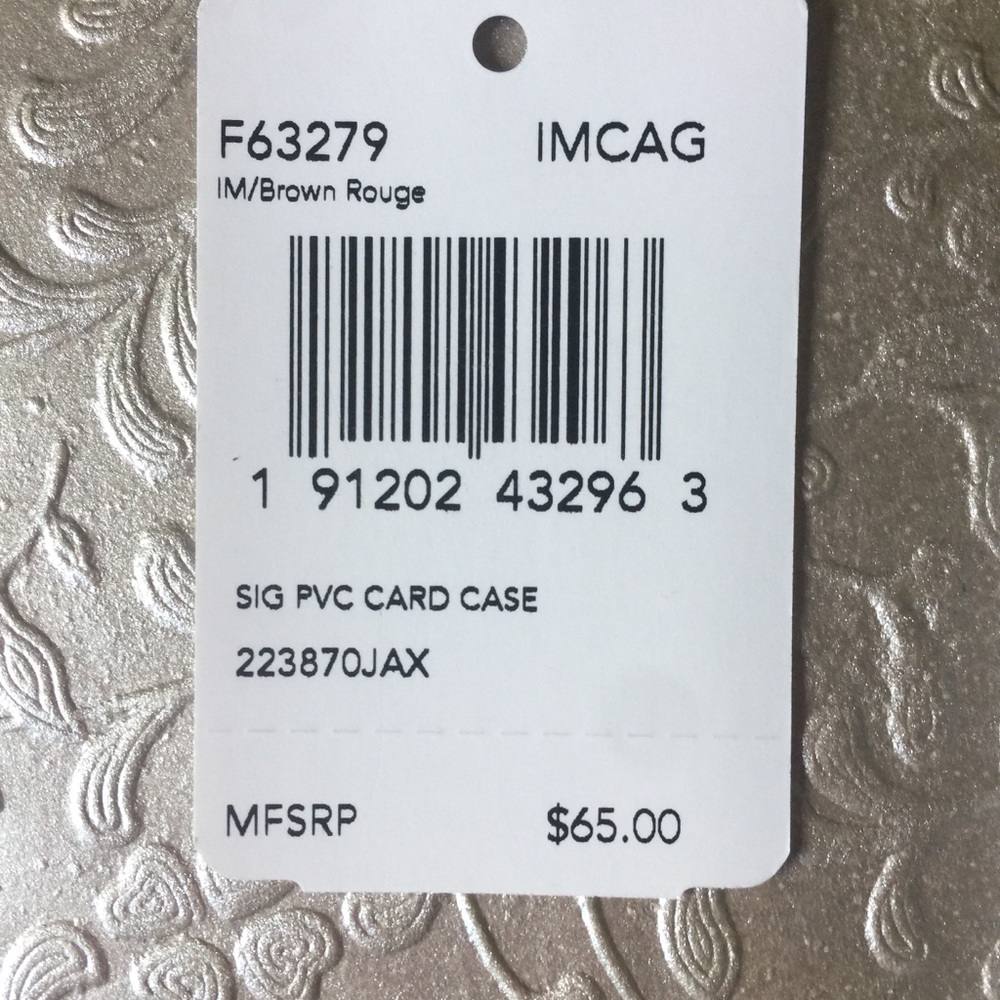 Coach Signature PVC Card Case - Picture 5 of 5
